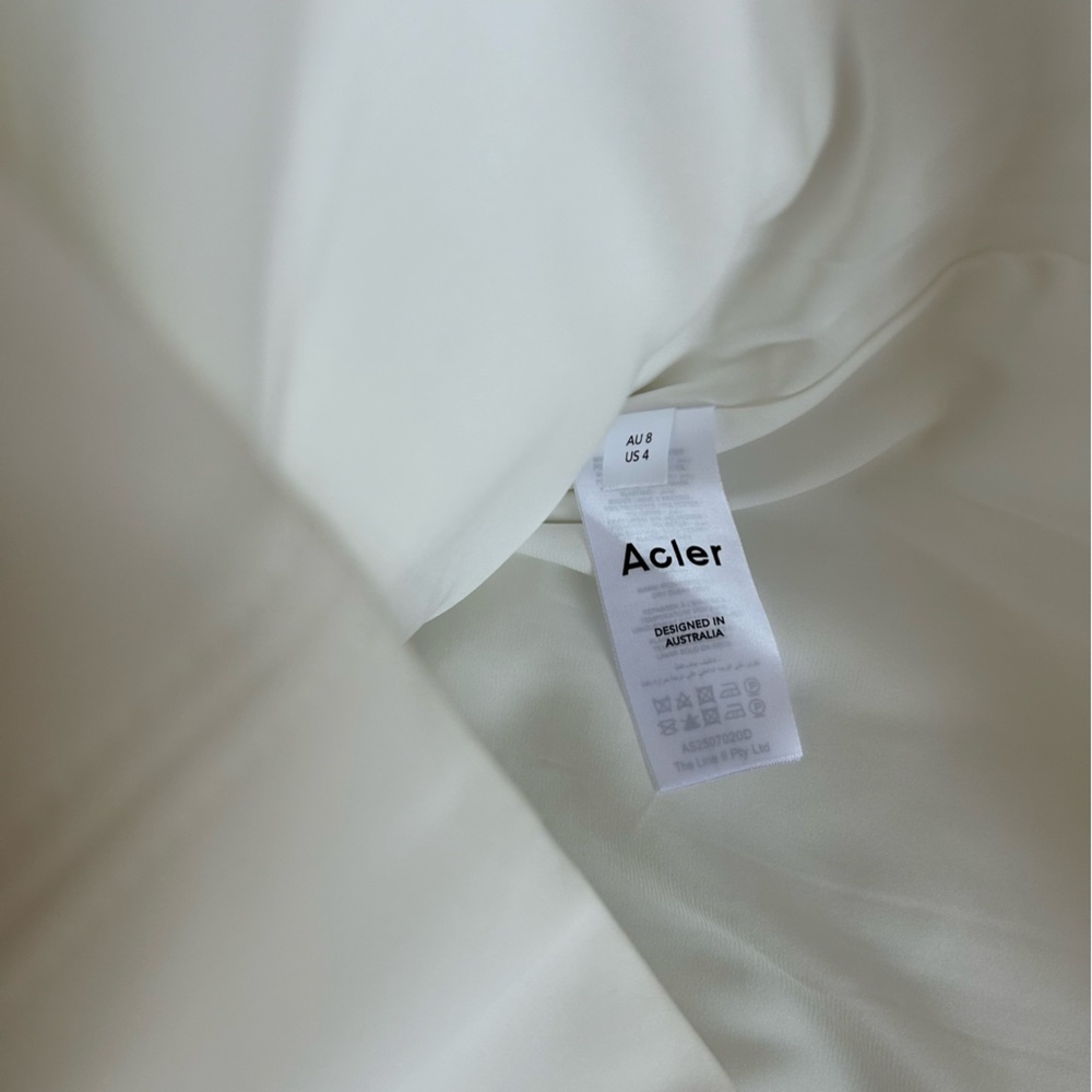 NEW Acler Oake Mini Dress Gown White Ivory Cocktail Event Party Wedding AU8/US4 - Picture 8 of 11